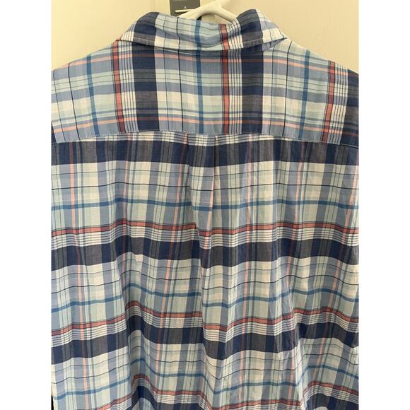 Peter Millar Men XL Shirt Cotton Cocktails Checked Button Up Short Sleeve - Picture 6 of 6